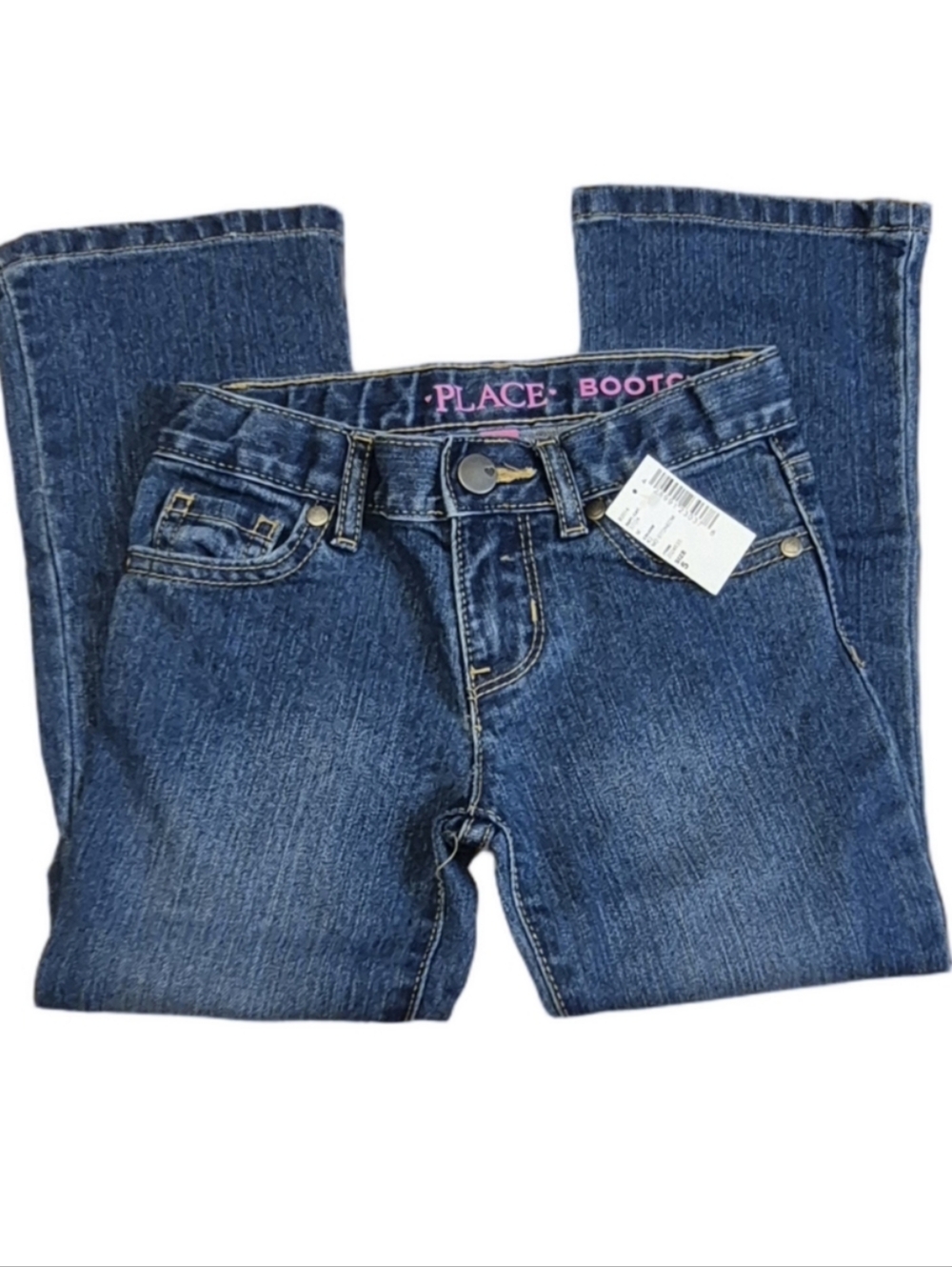 The Children's Place Medium Stonewashed Bootcut Blue Jeans Sz 5 Girls Denim
